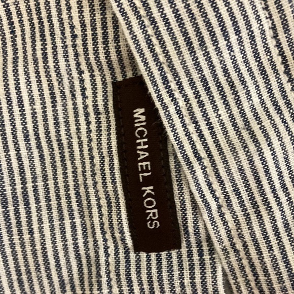 Michael Kors Classic Fit Striped Shirt Size M - Picture 10 of 11